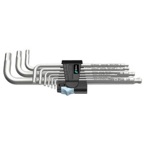 HEX KEY SET LONG BALL END 1.5- 10MM STAINLESS 022720 ZYKLOP