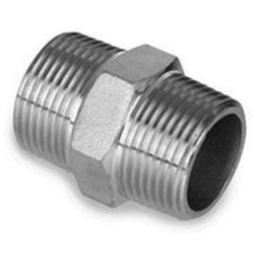 STAINLESS STEEL HEX NIPPLE     1 BSP