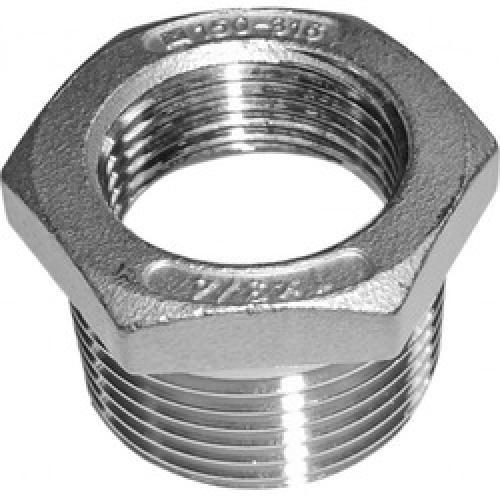 STAINLESS STEEL REDUCING BUSH  1 - 1/2 BSP
