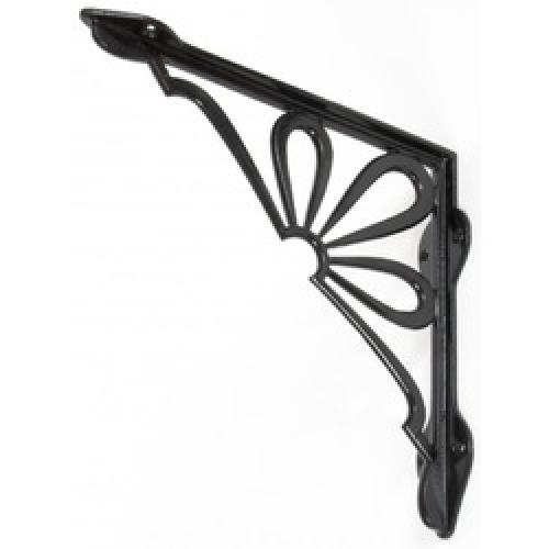 SHELF BRACKET FLOWER BLACK     9" X 9"  83788 ANVIL