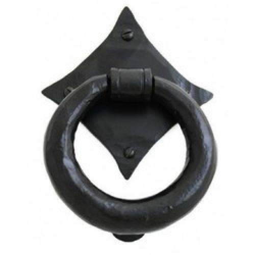 DOOR KNOCKER RING TYPE         BLACK 33245 ANVIL