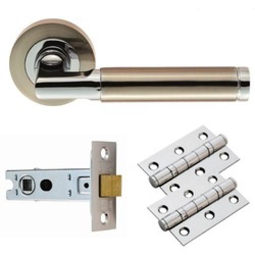 LEVER ON ROSE LATCH PACK BELAS GK006SNCP/INTB CARLISLE BRASS