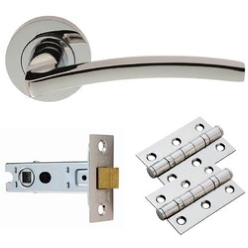 LEVER ON ROSE LATCH PACK       TAVIRA GK009CP/INTB CARLISLE