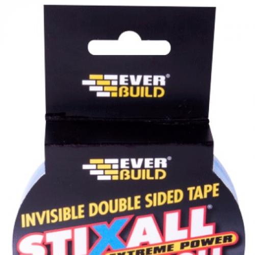 STIXALL ON A ROLL DOUBLE SIDED TAPE 19MM X 2.5M CLEAR 2STIX19