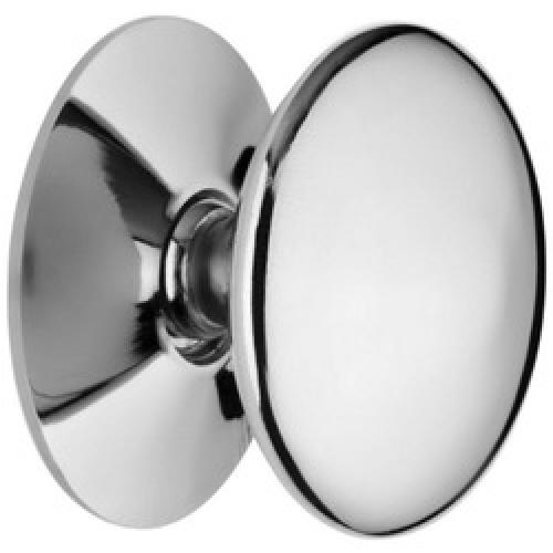 CUPBOARD KNOB CHROME 25MM      PACK OF 2