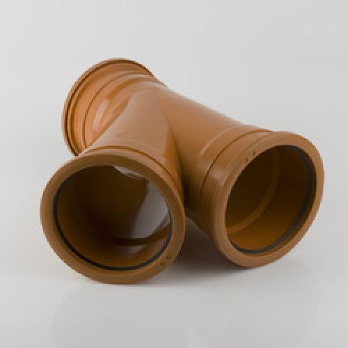 DRAIN TRIPLE SOCKET BRANCH     45DEG 160MM B6091 BRETT