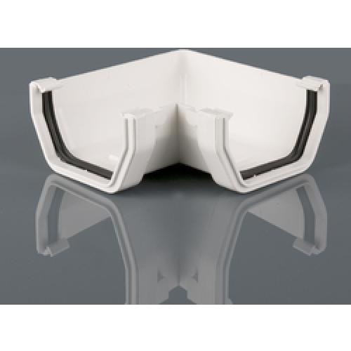 GUTTER ANGLE RECT 90DEG 114MM  WHITE BR058W BRETT