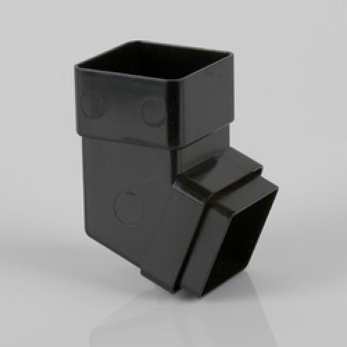 SQUARE PIPE BEND 112DEG 65MM   BLACK BR509B BRETT