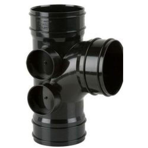 SOIL DOUBLE SOCKET BRANCH 92   DEG 110MM BROWN BS451BR BRETT