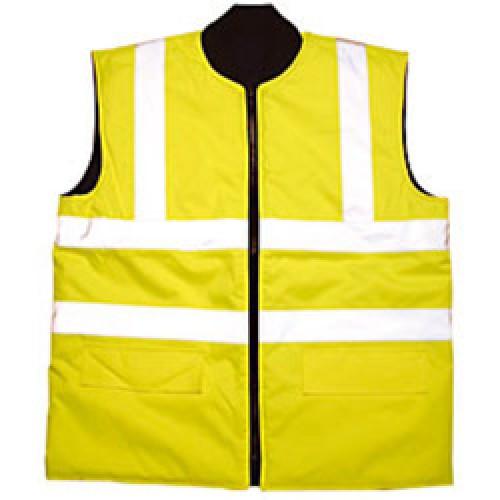 BODY WARMER LARGE YELLOW       HI VIS CLASS 2 EN471
