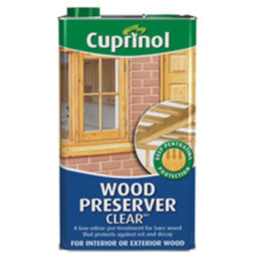 WOOD PRESERVER CLEAR 5 LITRE   CUPRINOL