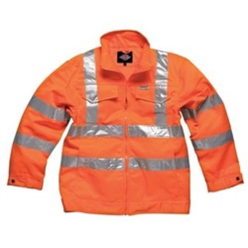 JACKET LARGE ORANGE HI VIS     CLASS 3 POLYCOTTON 439013
