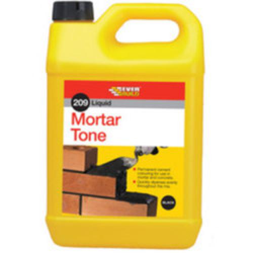 MORTAR TONE LIQUID BLACK       1 LITRE 209 EVERBUILD