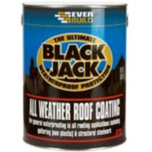 ROOF COATING ALL WEATHER BLACK JACK 5 LITRE 905 EVERBUILD