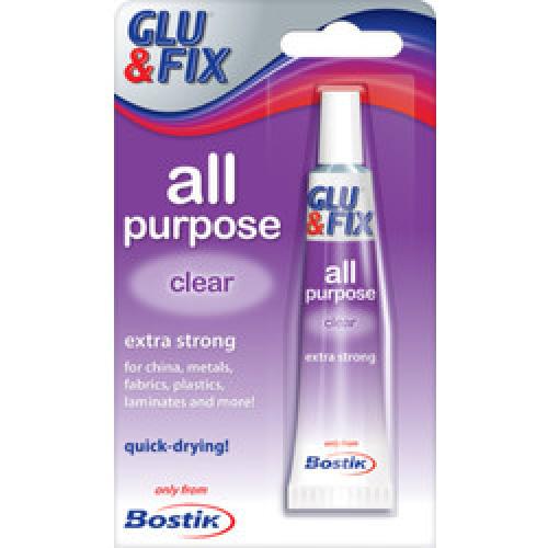 ADHESIVE ALL PURPOSE CLEAR     TUBE 50ML BOSTIK
