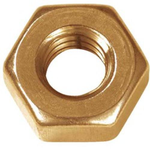HEX NUT BRASS 1/4 W