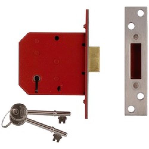 MORTICE DEADLOCK 5 LEVER BRASS 3" Y2101-PB UNION