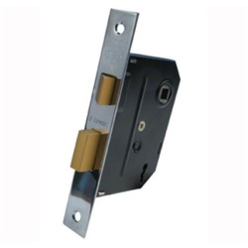 MORTICE LOCK 2 LEVER CHROME    PLATED 3" Y2295-CH UNION