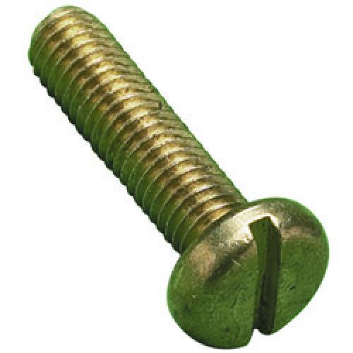 PAN HEAD MACHINE SCREW         SLOTTED BRASS M5 X 50