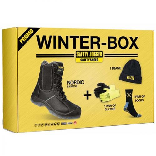 SAFETY BOOT SIZE 12 BLACK FUR  LINED WINTER BOX 467915