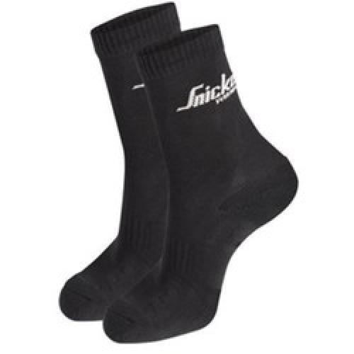 SOCKS BLACK 9204 TWIN PACK     SNICKERS