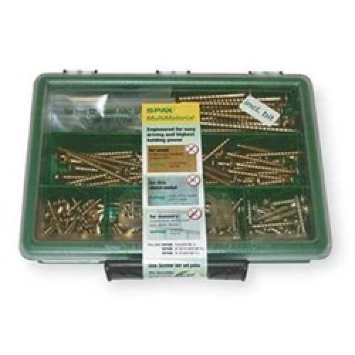 SCREW ASSORTED YELLOW 7 RAACO  INCLUDING BITS SPAX