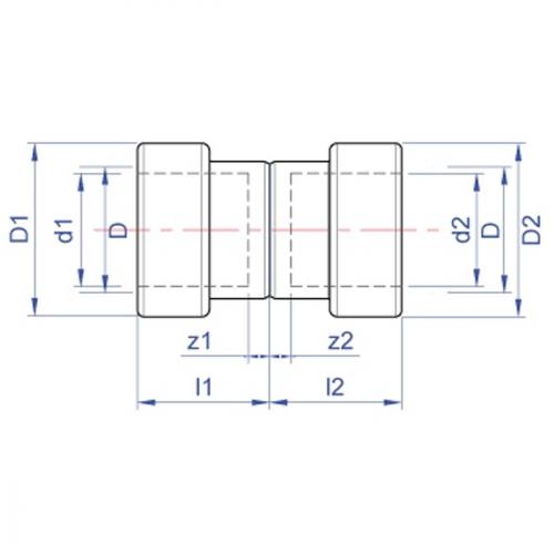 TECTITE SPRINT COPPER TT1 15MM PUSH-FIT COUPLING