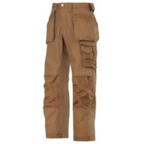 TROUSER 3214 1212 46 31"WX32"L CANVAS BROWN HOLS POCK
