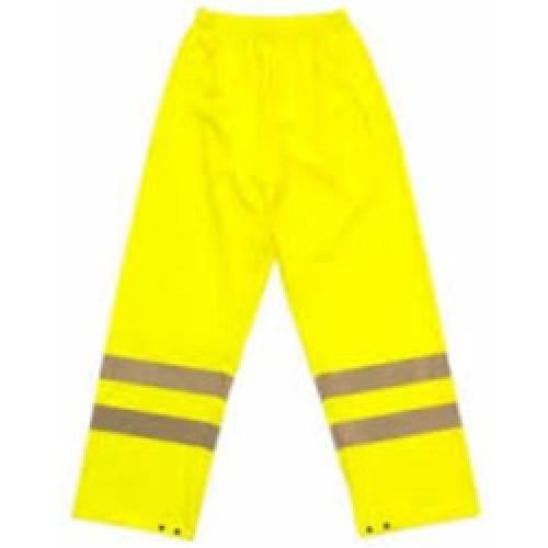 TROUSER LARGE YELLOW HI VIS    CLASS 1 WATERPROOF TENSY