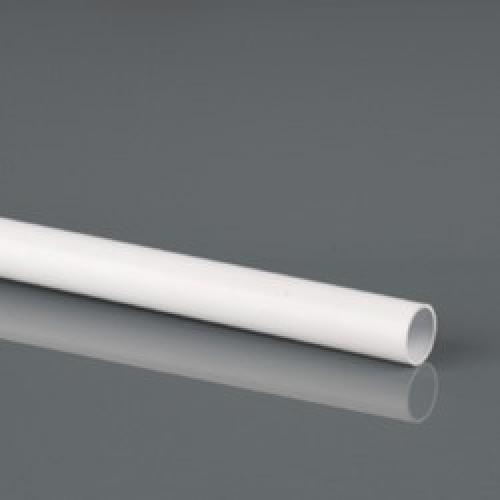 OVERFLOW PIPE 21.5MM WHITE     W100W 3 METRE BRETT