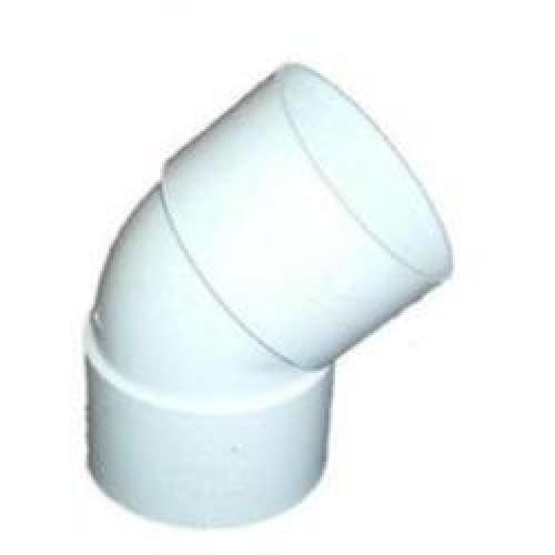 SOLVENT WELD WASTE ELBOW       135DEG 50MM WHITE W3130W BRETT