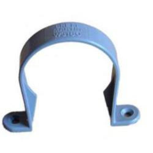 SOLVENT WELD WASTE PIPE CLIP   50MM WHITE W3180W BRETT