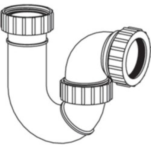 ADJUSTABLE P TRAP 1.1/4" X     75MM WATER SEAL ASA10 MCALPINE