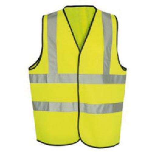 WAISTCOAT XXXL YELLOW HI VIS   POLYESTER CLASS 2 EN471 WCENGL