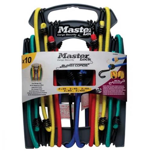 BUNGEE CORD SET 10 PIECE       3043 MASTERLOCK