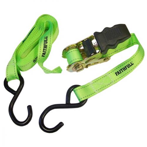 RATCHET STRAPS SET OF 4        5M X 25MM WITH HOOK