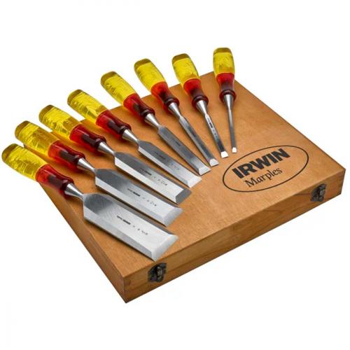 WOOD CHISEL SET 8 PIECE        SPLITPROOF MARPLES IRWIN