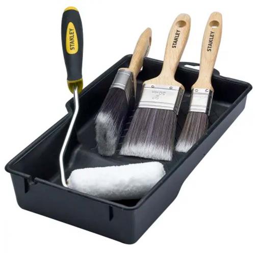 DECORATING KIT BRUSHES ROLLER  & TRAY STANLEY