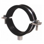 1/2" RUBBER LINED PIPE CLIP    M8/M10 FEMALE THREAD (22)
