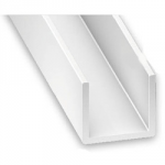WHITE PLASTIC CHANNEL 18 X 10   X 1MM 1 METRE 2002-68272