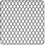 STEEL DIAMOND MESH PANEL       500 X 500MM 6 X 3MM 2016-4425