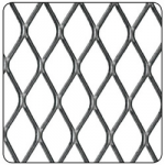 STEEL DIAMOND MESH PANEL 1000   X 500MM16 X 8MM 2016-5440