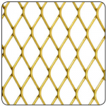 ALUM GOLD DIAMOND MESH 250 X   500MM 16 X 8MM 2016-3523