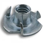 TEE NUT PRONGED BZP M6 X 9