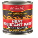 HEAT RESISTANT PAINT MATT BLACK 125ML PURIMACHOS