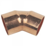 COPPER OBTUSE ELBOW 45D 28MM   ENDFEED