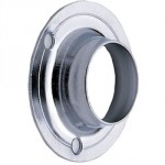 WARDROBE RAIL SUPPORT SOCKET   CP 25MM (PK2) WA04P
