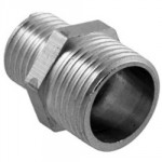 STAINLESS STEEL HEX REDUCING   NIPPLE 1" X 1/2" BSP