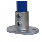 RAILING BASE FLANGE GALV 132D TUBECLAMP