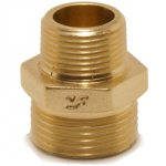 BRASS MALE NIPPLE 1" X 3/4"    YP70 YORKS